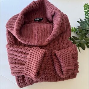 Express Womens Turtleneck Knit Sweater.